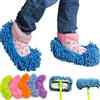StarTech.com Ciabatte pattine Mop con frange cattura polvere in microfibra ottime per pulizia pavimenti e adattabili a scopa Mop - Taglia Unica Colore Casuale