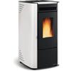 Nordica Extraflame Stufa a Pellet Ventilata con Rivestimento in Acciaio Verniciato Bianco Modello Ketty Evo 2.0 Nordica Extraflame