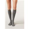 Calzedonia Calze Lunghe Con Cashmere Grigio