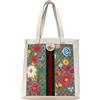 Gucci Pre-Owned - Borsa tote GG Supreme Flora Ophidia 2016-2023 - Donna - tessuto/pelle di vitello - Taglia unica - Bianco