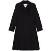 Jil Sander Pre-Owned - Cappotto doppiopetto - Donna - poliammide/viscosa/lana vergine - 32 - Nero