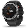 Garmin fēnix 6 Solar - GPS Smartwatch Multisport 47mm, Display 1,3", HR e saturazione ossigeno al polso, Pagamento contactless Garmin Pay, Schermo Solar Power Glass, Colore Nero/Siver