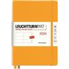LEUCHTTURM1917 367616 - Agenda settimanale medio (A5) 2024, 12 mesi, Rising Sun, inglese