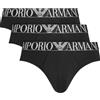 EMPORIO ARMANI Set di 3 slip nero