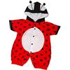 Lito Angels Costume da Ladybug Coccinella Pagliaccetto per Bimba Bimbo, Bambino Bambina Body Tutina, Taglia 12-18 Mesi (Numero identificativo 0L)