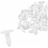 A ABSOPRO Bullone Rivetti 5mm Foro Dia Fissaggio Clip Plastica Bianco (Set 40)