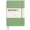 LEUCHTTURM1917 Taccuino Composition B5, Copertina morbida, Sage, Liscio | 123 pagine numerate, carta avorio, senza acidi, cucito a filo, tasca a soffietto