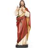 BC BUILDCLASSIC Buildclassic - Statua cattolica del Sacro Cuore di Gesù, statuetta cattolica, regalo religioso, altezza 37,5 cm, realizzata a mano