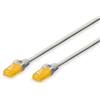DIGITUS Cavo LAN Cat 6A - 0,5 m - Cavo di rete RJ45 - U/UTP non schermato - Compatibile con Cat-6 e Cat-7 - Grigio