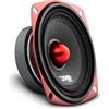 DS18 1 PRO-X4.4BMSL midrange diffusore da 10 cm 100 mm 4 di diametro, 100 watt rms e 200 watt max, impedenza 4 ohm, 89 db, portiere sportelli, per auto, 1 pezzo