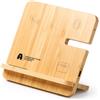 Caricabatterie 3 in 1 in bamboo KROSY personalizzate o neutre