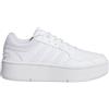 adidas Hoops 3.0 Bold Shoes, Scarpe Basse Non da Calcio Unisex - Bambini e Ragazzi, Cloud White Cloud White Pink, 33.5 EU