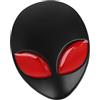 A ABSOPRO Adesivo per Auto 3D Alieno Testa Formato Metallo Corpo Emblema Distintivo Decal Adesivi Nero