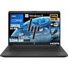 HP Notebook 250 G9, Pc portatile Grey, Intel Core i7 1255U 12Th Gen 4,7Ghz, Ram 16Gb, SSD 1256Gb, Display 15.6 Full HD, Win 11 Pro, Open Office 2021, computer pronto utilizzo