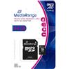 MediaRange Micro SD Memorycard 64GB Classe 10 con adattatore SD in blister MR955