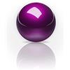 Perixx PERIPRO-303GP - Palla di ricambio per Perimice e M570, Elecom, Kensington, colore: Viola scuro lucido
