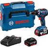 Bosch Professional GSR 18V-55 - Avvitatore a batteria (2 batterie da 4,0 Ah, sistema da 18 Volt, coppia massima: 55 Nm, in L-Boxx