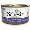 *Schesir Schesir Cat Pollo Filetti Manzo Riso Al Naturale 85Gr - In Acqua Di Cottura Fascia Bordo' 7179 Minsan 971079126