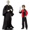 Harry Potter Mattel Harry Potter Confezione 2 Bambole da Collezione, Set con Voldemort e Harry Potter con Abiti e Bacchette, Giocattolo per Bambini 6+Anni, HCJ33