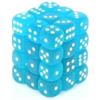 Chessex Set 36 dadi D6 12mm Frosted (bianco/blu) CHX27816