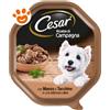 Cesar Dog Ricette di Campagna con Manzo e Tacchino in Salsa - Vaschetta Da 150 Gr