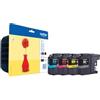 Brother Multipack Nero / Ciano / Magenta / Giallo Lc-121 Lc121Valbpdr 1200 Pagine 4 Cartuc Originale