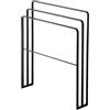 Yamazaki 4980 TOWER Bath Towel Hanger with 3 Bars, black, Steel, 70 x 14 x 81 cm