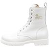 Panama Jack Frisia, Combat Boot Donna, Bianco, 41 EU