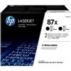 HP CONFEZIONE DA 2 CARTUCCE TONER NERO ALTA CAPACITA' HP87X