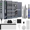WADEO Cacciavite Elettrico di Precisione, [85 Pezzi] [64 Punte S2 Preicison] [4 Luci LED] Set di Mini Avvitatore per Telefono, Computer, Elettronica, Occhiali, Bicicletta