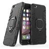 MaiJin Compatibile con iPhone6, iPhone6S Cover, Custodia Armor Anello Cavalletto (Funziona con Il Supporto Magnetico per Auto) Case Paraurti per Apple iPhone 6, iPhone 6S (Nero)