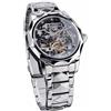 DAXIAOYU Orologio da polso automatico di lusso con Tourbillon meccanico da uomo con quadrante scheletro, Argento e nero., Affari