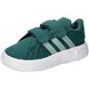 adidas Grand Court 2.0 Cf I, Sneaker Unisex - Bambini e ragazzi, Collegiate Green Off White Core Black, 22 EU