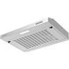 CIARRA Cappa Aspirante 60 cm Sottopensile Cappa da Cucina con Pannello Argento LED Montaggio a Parete con Ventola Estrattore (Bianco)-CAW6903A