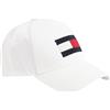 Tommy Hilfiger Big Flag cap, Berretto da Baseball Uomo, Bianco (White Ybr), Taglia Unica (Taglia Produttore: OS)