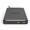 SBS Caricatore Multiplo Power Delivery da 75W, Stazione di Ricarica Portatile con 2 Porte Usb-C e 2 Porte Usb-A, Nero, Unica