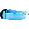 NEO+ Collare LED per cane USB ricaricabile, lampeggiante, visibilità (GRANDE BLU)