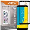 REY Pack 2X Pellicola salvaschermo 3D per Samsung Galaxy J6 2018, Nero, Copertura Completa, Pellicola Protettiva Protezione Schermo, 3D / 4D / 5D