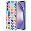 XINYEXIN Clear Cover per Samsung Galaxy A55 5G Motivo Amore Cuore Custodia Trasparente Antiurto Morbido TPU Bumper Case - Love