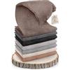 yanopurna Coperta in cashmere - Coperta per divano intrecciata a mano in 100% lana di cashmere - 135 x 270 cm Coperta morbida e accogliente per divano e sedia - Prodotta in Nepal