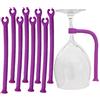 PPX Supporti Reggi Bicchieri da Vino, in Silicone, per Cestelli della Lavastoviglie, per Mantenere i Calici di Vino al Sicuro 8 Pezzi