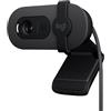 Logitech Brio 100 Full HD per riunioni e streaming, bilanciamento automatico illuminazione, microfono integrato, copriobiettivo, USB-A per Microsoft Teams, Google Meet, Zoom ecc - Grafite