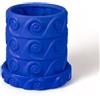 Seletti Magna Graecia Terracotta Vaso con sottovaso Onda Blue