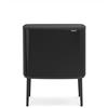 (TG. 11 + 23 Litri) Brabantia Bo Touch Bin Pattumiera, Metallo, Nero Opaco, 11 +