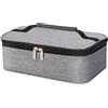 QKEPCY Borsa Termica Porta Pranzo 3.2L Aggiornato Borsa Frigo Portatile Lunch Box Impermeabile Ermetica e Isotermica per Lavoro Ufficio Scuola Picnic Viaggi (grigio)