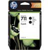 HP BIPACK CARTUCCIA ORIGINALE HP P2V31A 711 NERO DesignJet T120
