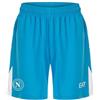 SSC NAPOLI Pantaloncino Gara Azzurro, EA7 Prodotto Ufficiale, Shorts Calcio Adulto 2024/2025 - M