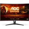 AOC G2 CQ32G2SE/BK, 80 cm (31.5), 2560 x 1440 Pixel, 2K Ultra HD, LED, 1 ms, Nero, Rosso CQ32G2SE/BK