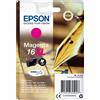 EPSON SUPPLIES Epson Pen and crossword Cartuccia Penna e cruciverba Magenta Inchiostri DURABrite Ultra 16XL, Resa elevata (XL), Magenta, Inchiostro a base di pigmento, 6,5 ml, 1 pz, 450 pagine C13T16334012