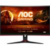 AOC G2 C24G2AE/BK, 59,9 cm (23.6), 1920 x 1080 Pixel, Full HD, LED, 1 ms, Nero, Rosso C24G2AE/BK